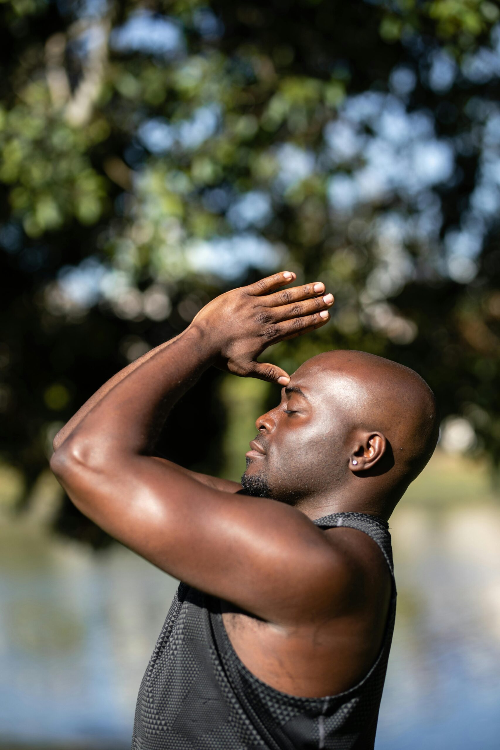 African American Yoga Male